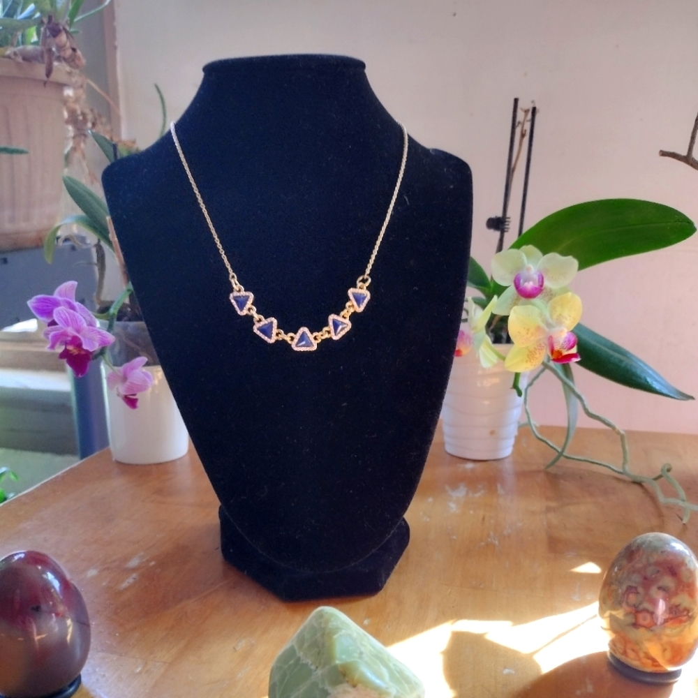 Lauren Conrad gorgeous gold and blue necklace